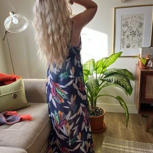 maxi sheer swim cover up